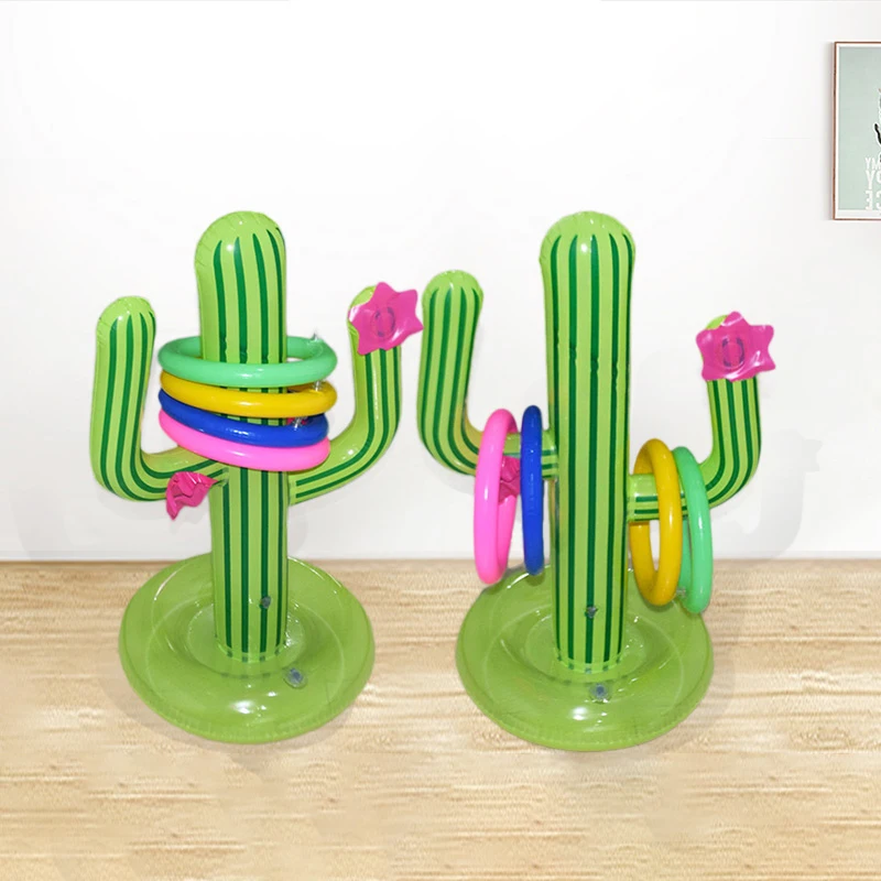 Wholesale Cactus Inflatable Ring Toss Summer Party Games Toys Floats for Summer Party Float