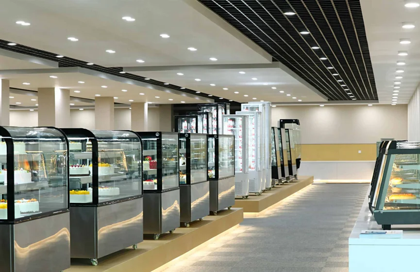 100L Popular Countertop Bakery Cake Showcase display cooler Food Display Cabinet