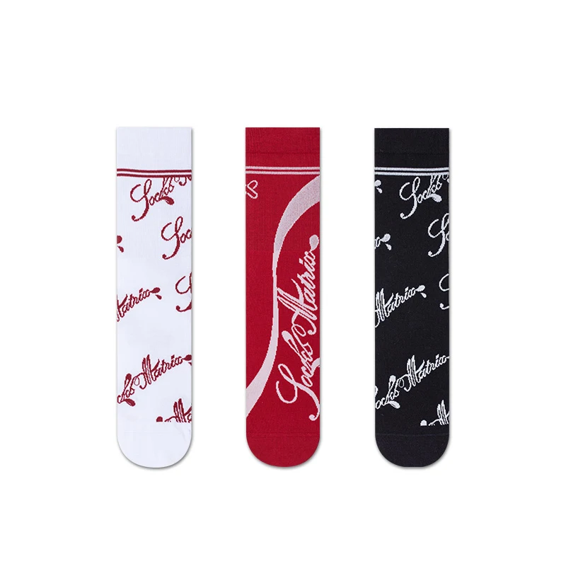YR 2022  high quality character fashion mens custom socks custom logo funny design  pattern socks