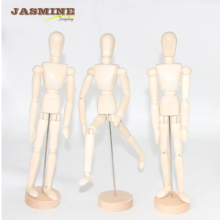 Bview Art Professional Quality 12inch Superior Wooden Flexible Mannequin Stand for Adult Hair Stylist for Artists