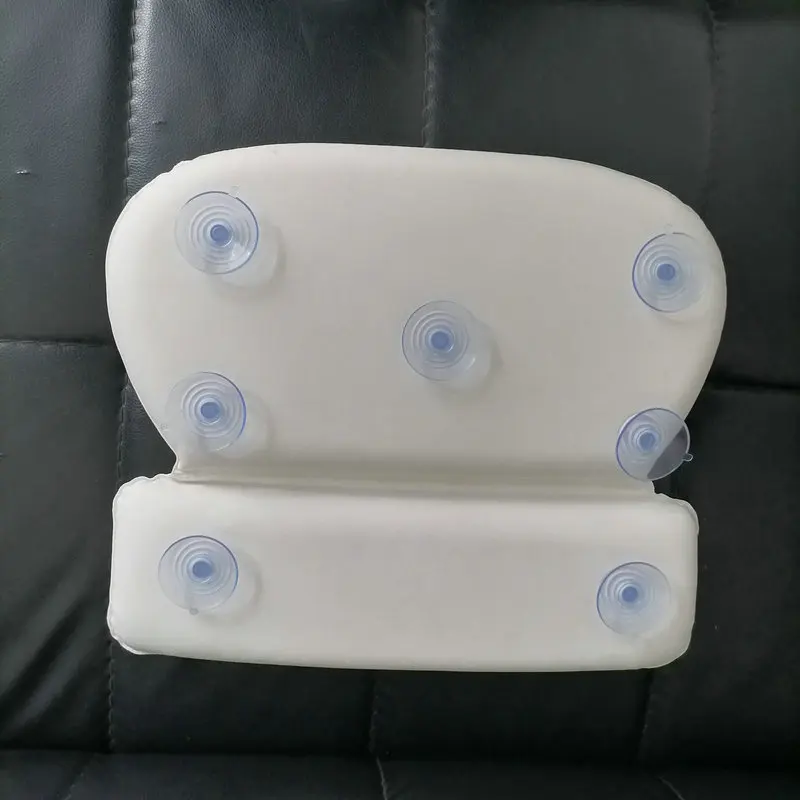 Comfortable Spa Headrest Neck Support Bath Pillow Waterproof with Suction