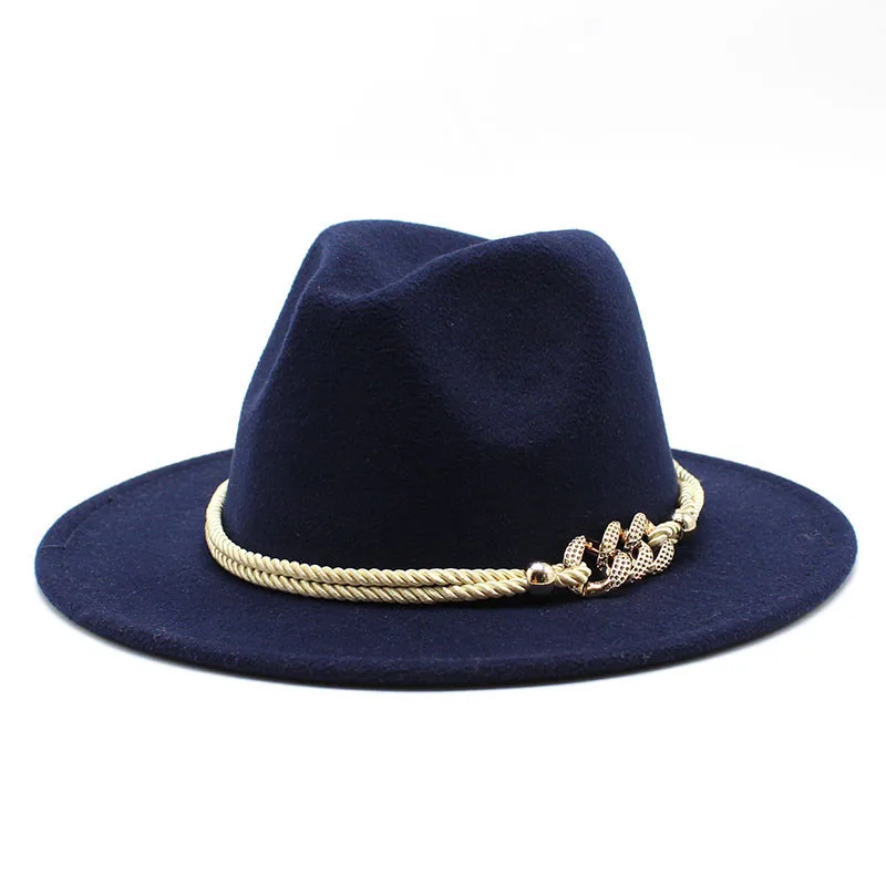 Fedora Hats 2023 Fashion Wide Brim Wool Felt Jazz Fedora Hats for Men Red Goth Jazz Caps