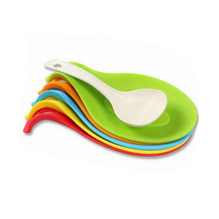 
Multi-function Unbreakable Kitchen Gadgets Small Size Silicone Spoon Rest Holder 