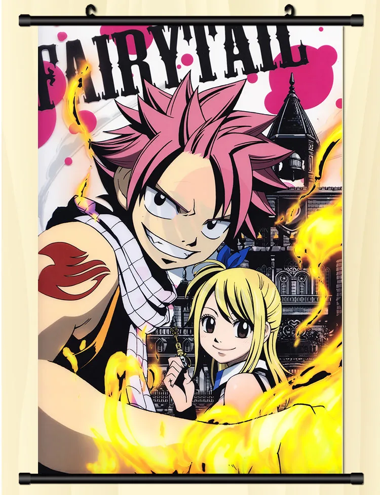 60*90cm 20 Design High  quality Anime Fairy Tails Wall scrolls Waterproof posters Banners
