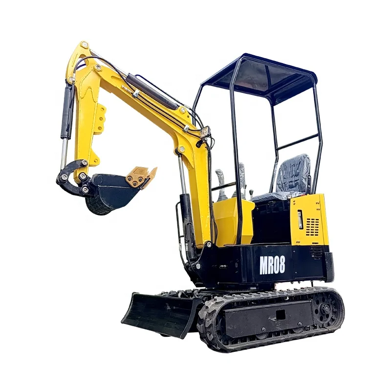 Китайский Недорогой Мини-эскаватор 800 кг с прицепом
