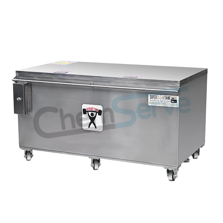 Cookware Soak Tanks Industrial Oven Cleaning Tank Commercial Kitchen Stainless Steel Autolift Heated Soak Tank