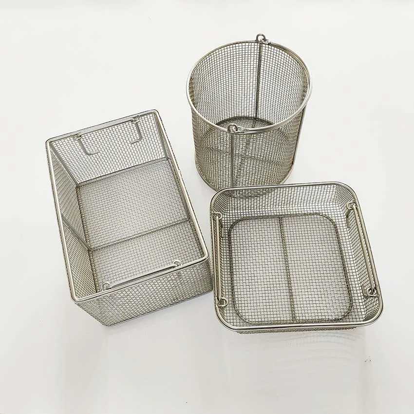 China Cheap Price Customized Metal 304 SS Stainless Steel Wire Mesh Basket For Storage