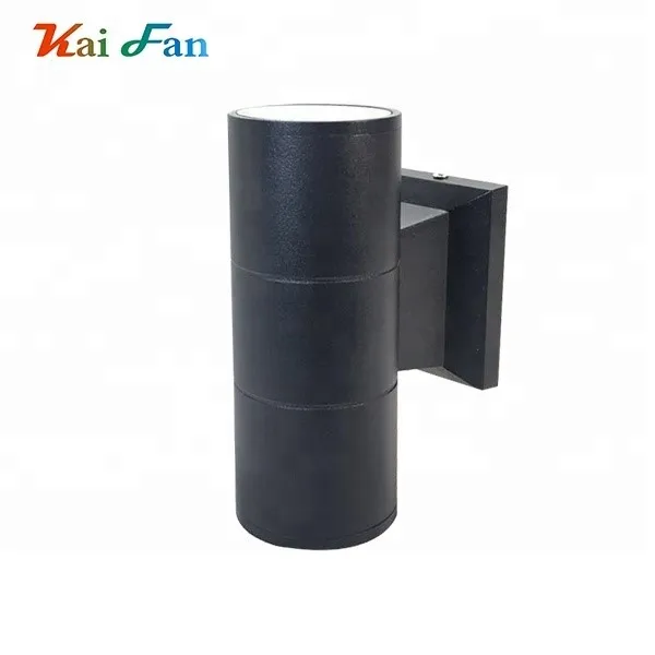 Promotional cylindrical shape single double aluminum outdoor waterproof cob ip65 e27 led wall lamp