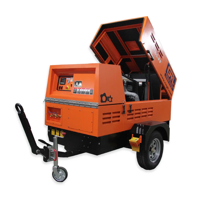 20 liters rotary Diesel  screw elgi air compressor from Chinese,portable mining air compressor pecification