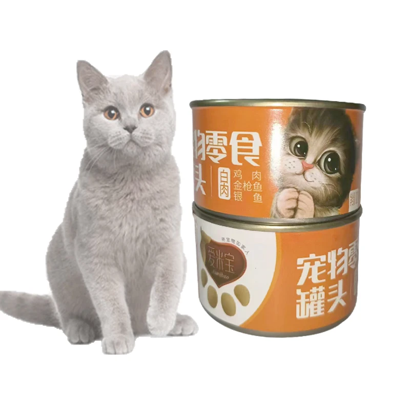 Влажный корм для домашних животных, оптовая продажа от производителя, Лидер продаж, 80 г, 100 г, кошачьи закуски, консервированные Влажные Корма