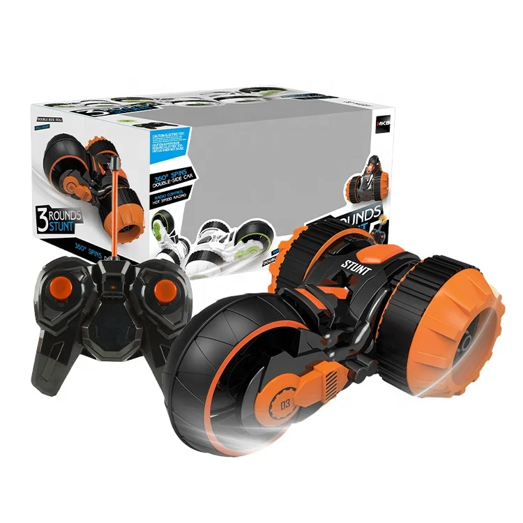 Drift Rc Stunt Car Remote Control Rotating Tricycle Stunt Car Radio Control Toys For Boys Cars
