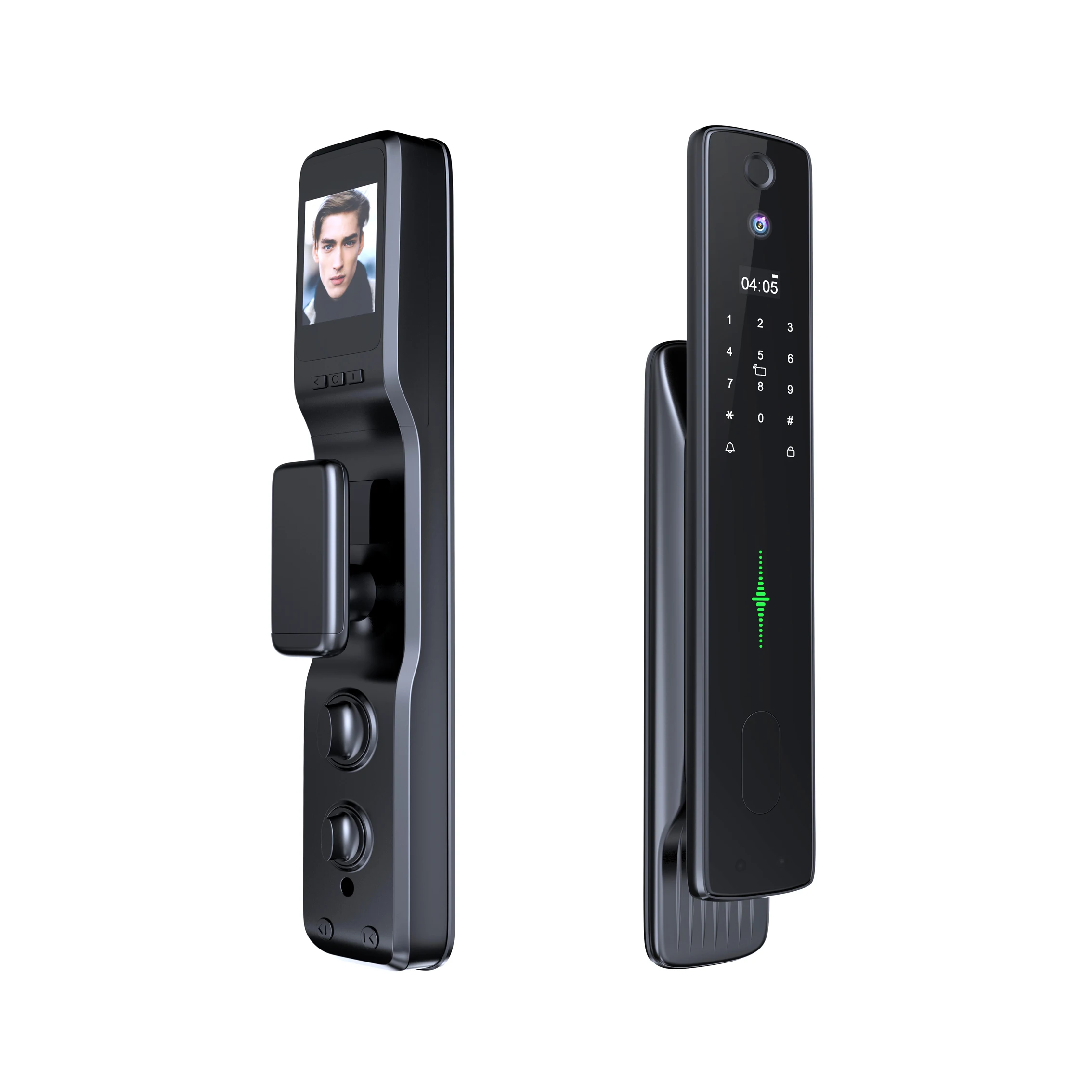 New Design Wholesale Price Outdoor Tuya App Electronic Smart Door Lock with Camera