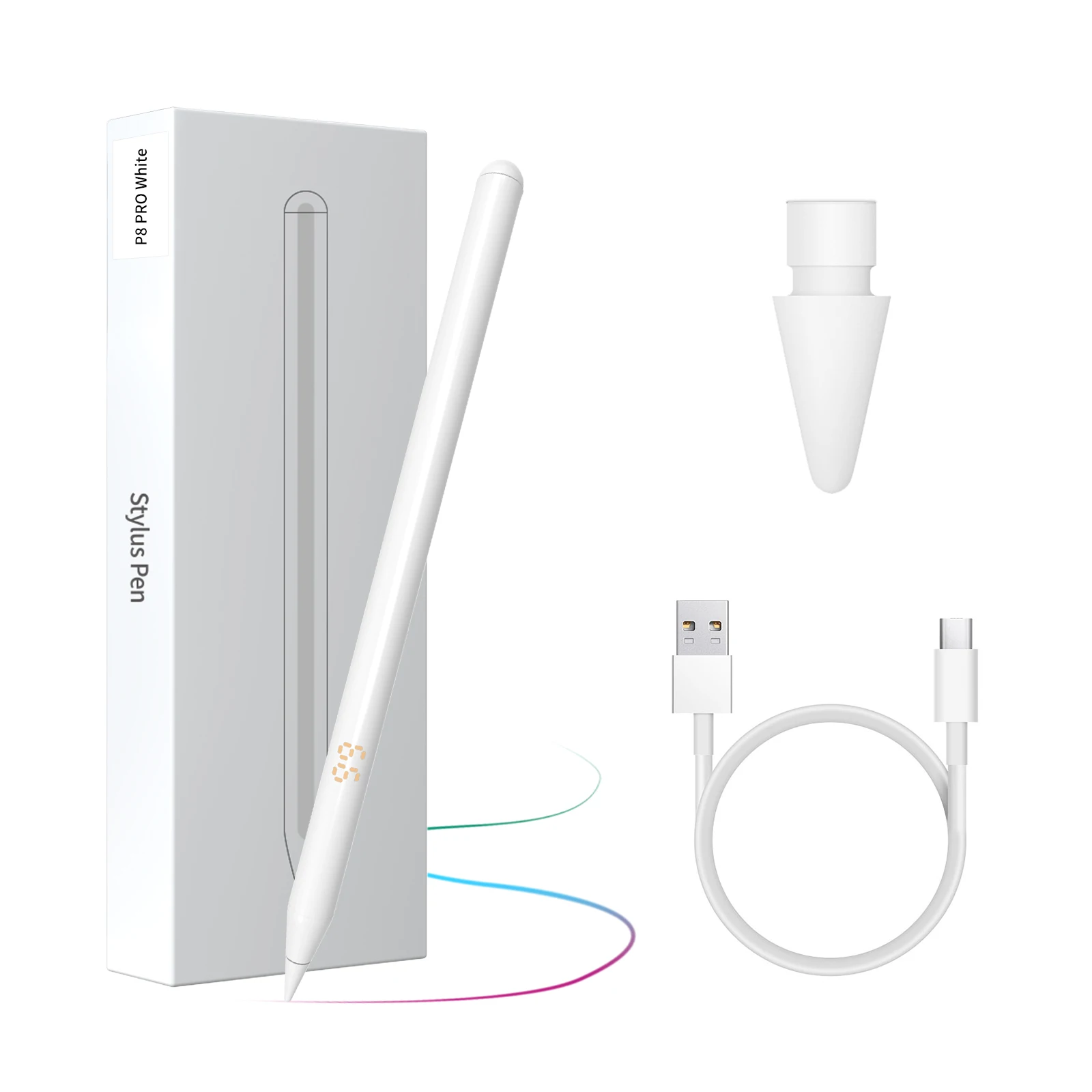Планшет stylus pen p8 pro с цифровым аккумулятором, беспроводной, с функцией Bluetooth, 110 мАч