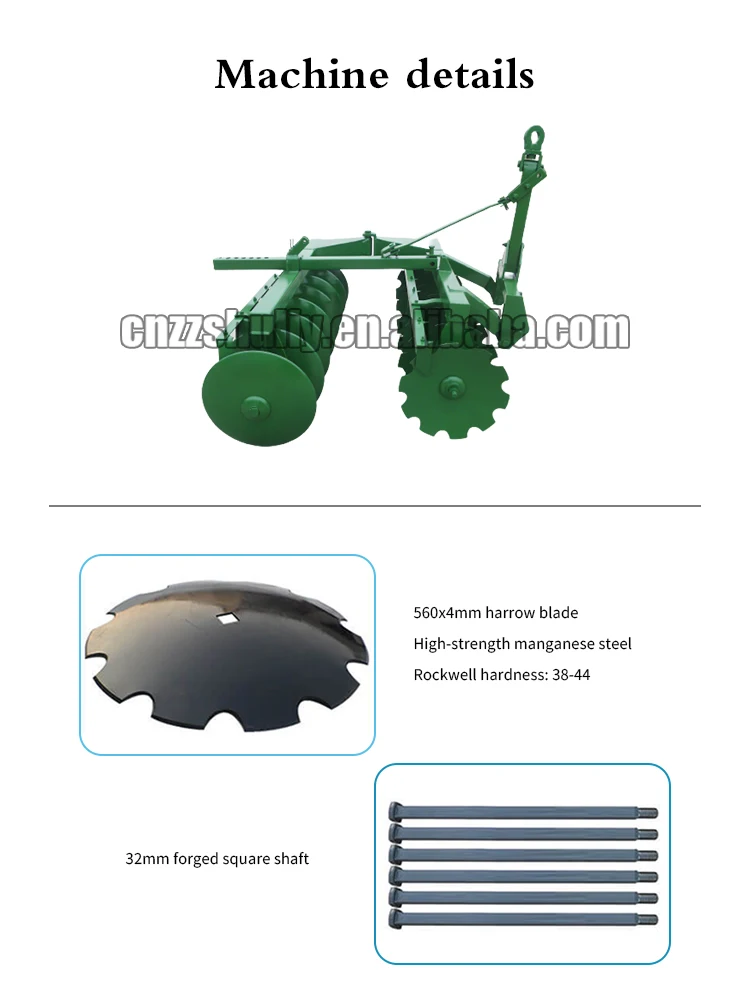Agricultural Machinery Disk Harrow Atv Disc Plough Harrow