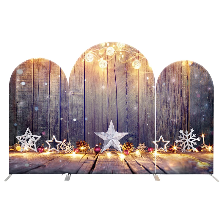 Backdrop Banner Stand Deco Metal Panel Stand Wedding Birthday Event Background Board Christmas Party Fabric Cover
