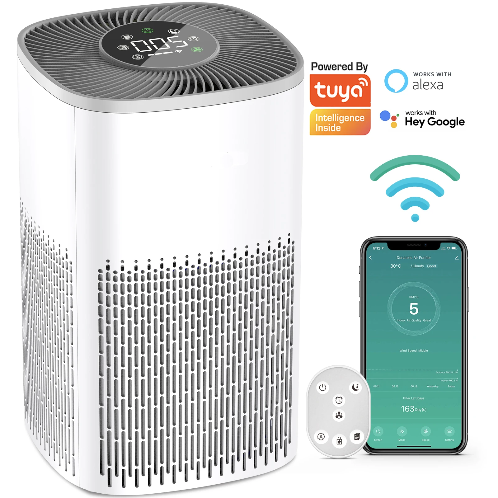 custom house hotel air purifier bedroom table top mini desk air purifier