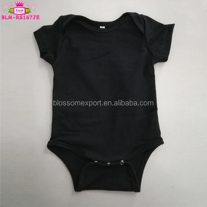 Hot sale baby romper short sleeve white onesie cotton baby body suit