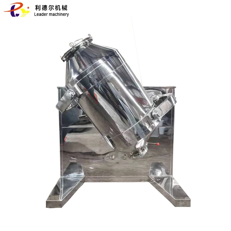 Stainless steel 3 D Mixer Machine Chemical Food Granule Powder Mixer 3 D High Speed Mixer