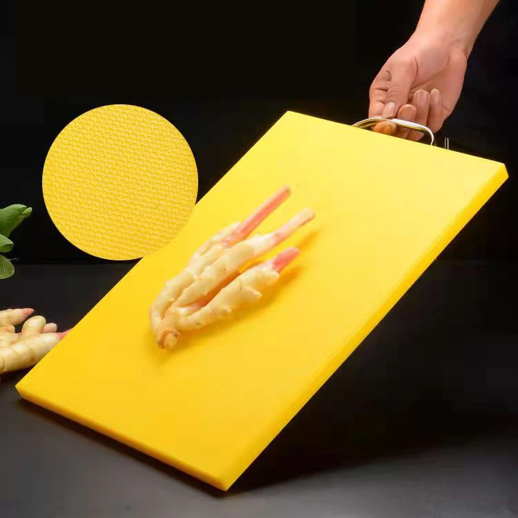 Rectangle and Round Plastic Non-Slip HDPE Cutting Board for Home and Restaurant