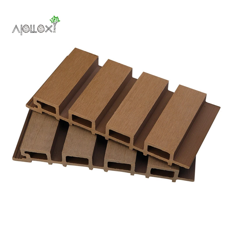 Apolloxy Decor Various Sizes Acoustic Wpc Wall Panels Outdoor Laminate Sheets For Walls Wpc Fluted Waterproof Wpc Wall Clad