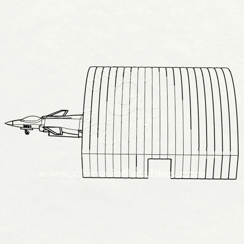 Новое поступление надувная конструкция палатка Гигантские Надувные Купола Ангарная для легких самолетов