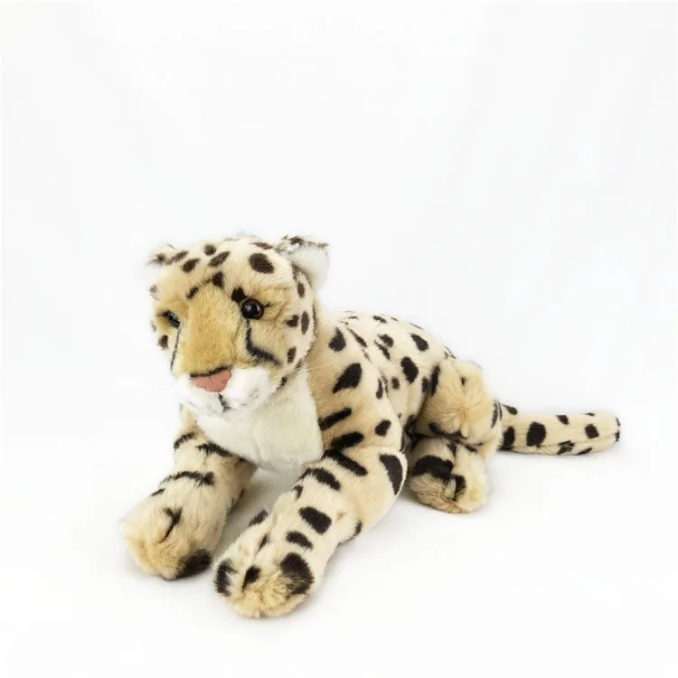 New Arrival Hot and funny realistic leopard simulation panther plush toy