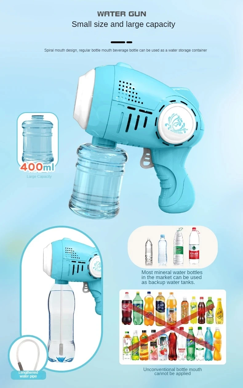 2024 New Arrivals 2 in 1 Electric Spray Gun Summer Outdoor Water Guns For Kids Pool Beach Toys