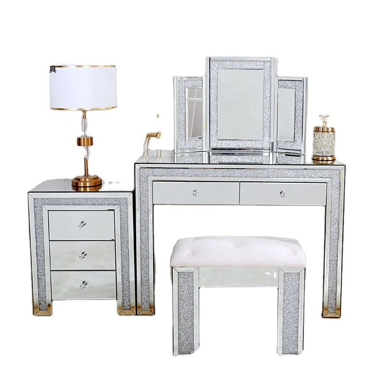 
dressing table bedroom classic style dresser table luxury European makeup dresser sets 