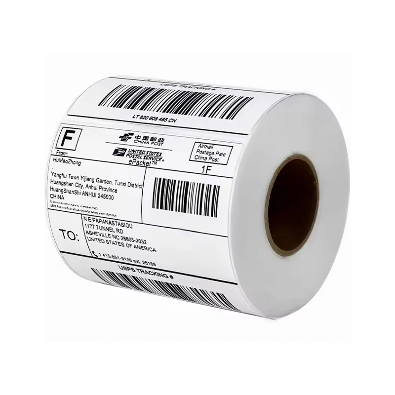 500 Sheets 100*100mm Bpa Direct Thermal Shipping 4 X 4 Direct Thermal Label For Logistic