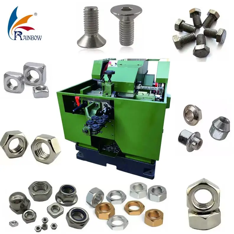 Fully automatic  High Productivity Hex Nut Tapper  copper Flange Nut Tapping Machine