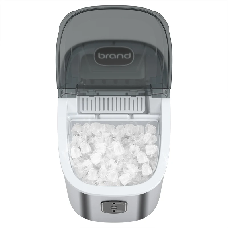 Mini Portable Ice Maker Kitchen Household Ice Making Machine Steel Stainless countertop Ice Cube Maker