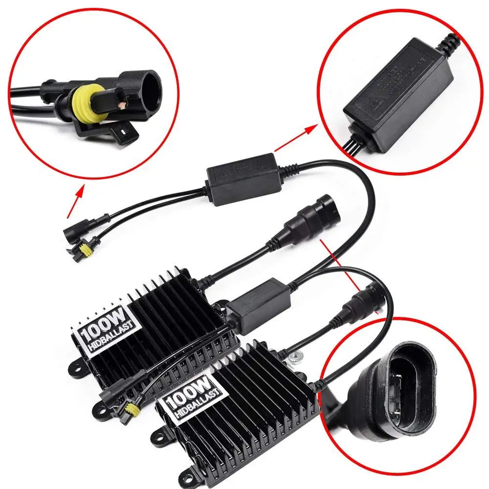 H1 H3 H4 H11 9006 150 Вт 100 балласт HID ксеноновый Комплект 4300K 6000K 8000K 12 В балласта для автомобильных