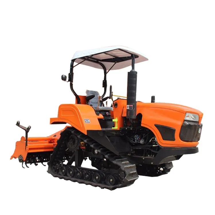 India Indonesia Thailand Vietnam Malaysia paddy / rice field use 50hp 80hp mini farm crawler tractor YTO rubber crawler tractor