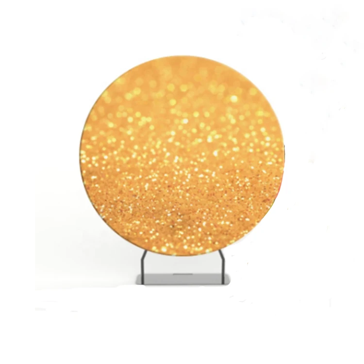 Hot Sale 8ft/2m diameter aluminium circular display Backdrop Round Custom Backdrop For Wedding Event and Party Decoration