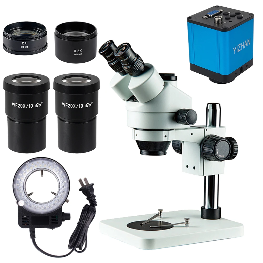 Горячая продажа Высокое разрешение камерой цифровой Тринокулярный Стерео микроскоп для пайки материнской платы PCB