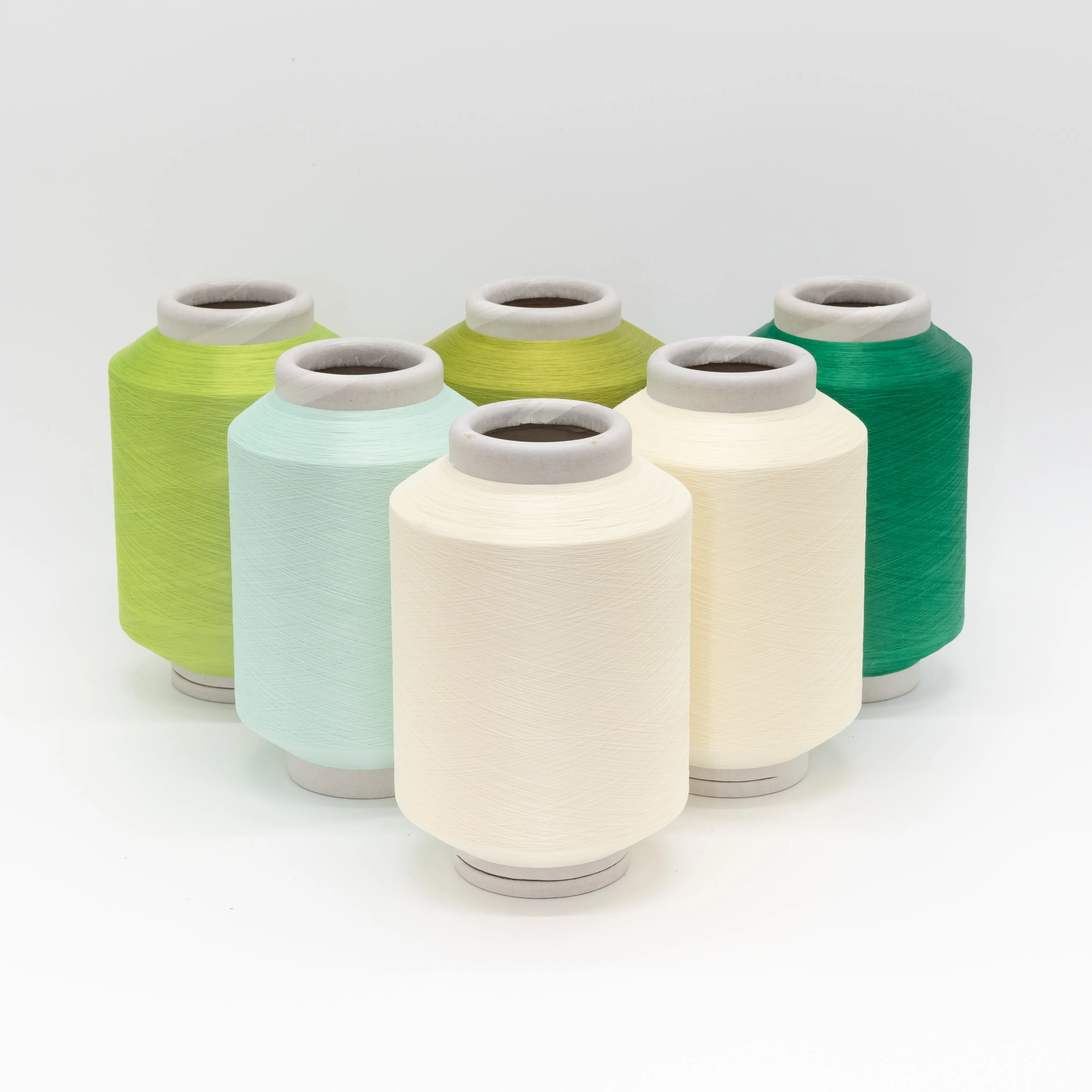 Knitting yarn denim fabric yarn spandex covered polyester scy 30150 yarn for denim making