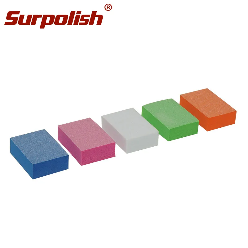 Мини-губка для ногтей, буферный блок, макарон, лак для ногтей