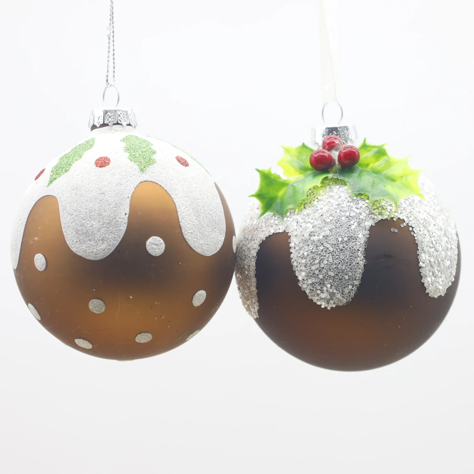 Высокое качество на заказ стеклянный шар Рождественская елка украшения для вечеринки