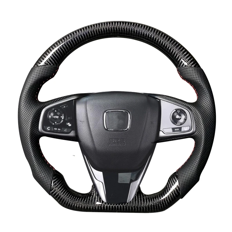 Для Honda CRV5 Civic 10 FC истинное углеродное волокно рулевое колесо модифицированное пользовательское D-тип amoeba
