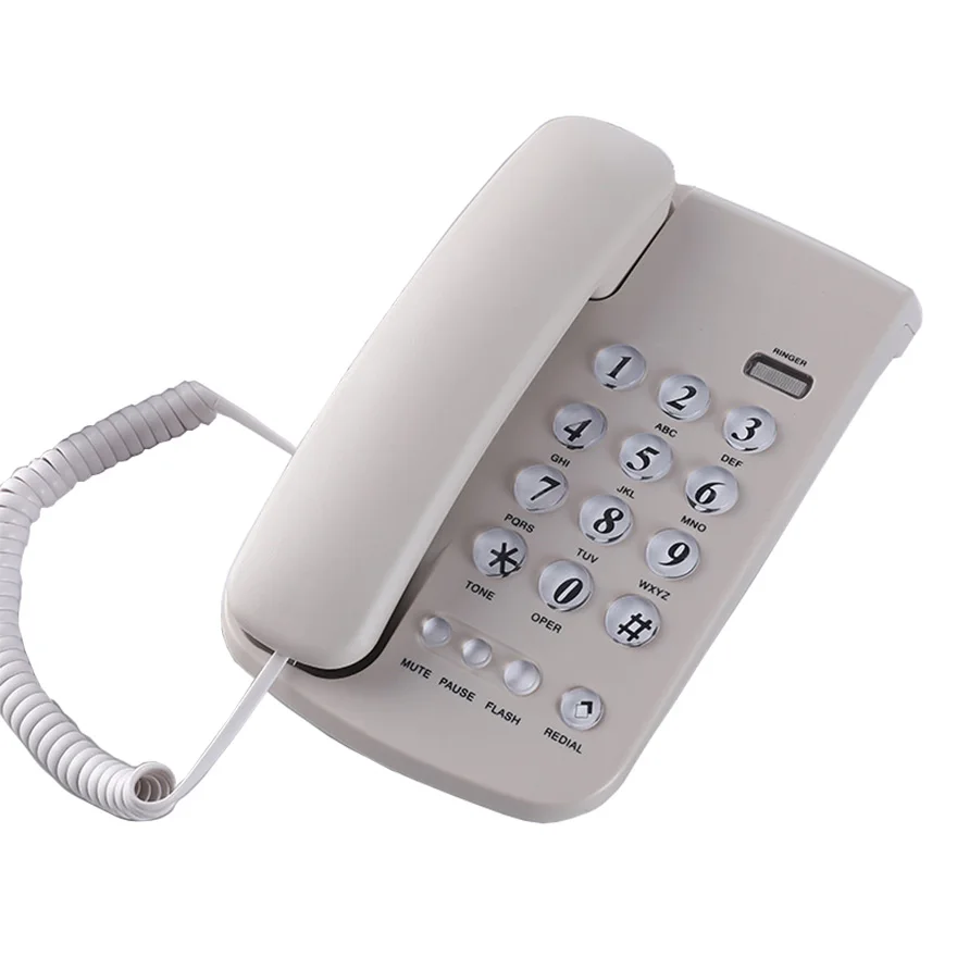 2022 cheap price Office home  hotel corded telephone button fixed telephone landline