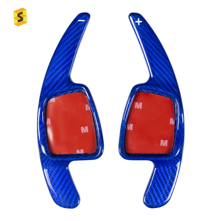 2017+ Carbon Fiber Steering Wheel Paddle Extension Paddle Shifter For Audi A4 B8 A8 S3 S5