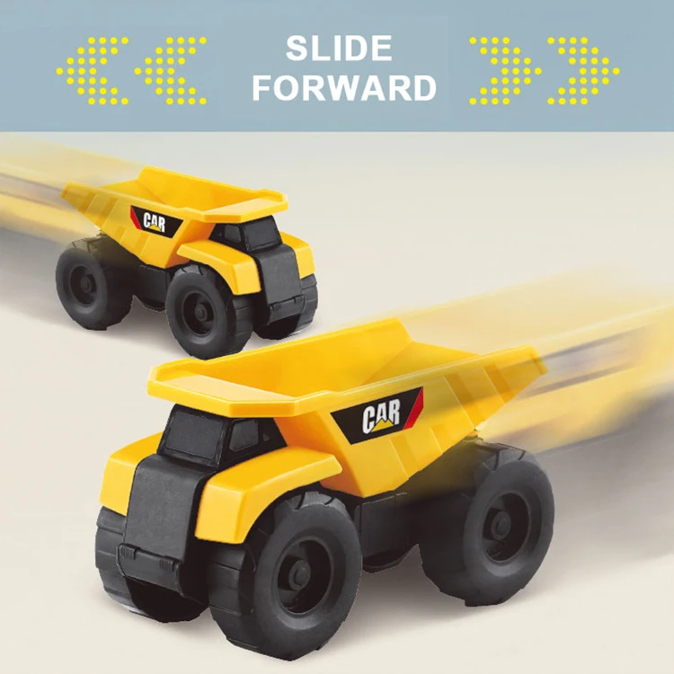 Diecast Truck Toy Model Car Mini Concrete Truck Construction Car Toys for Kids Plastic Unisex Slide Yellow HG Toys Accepted 331
