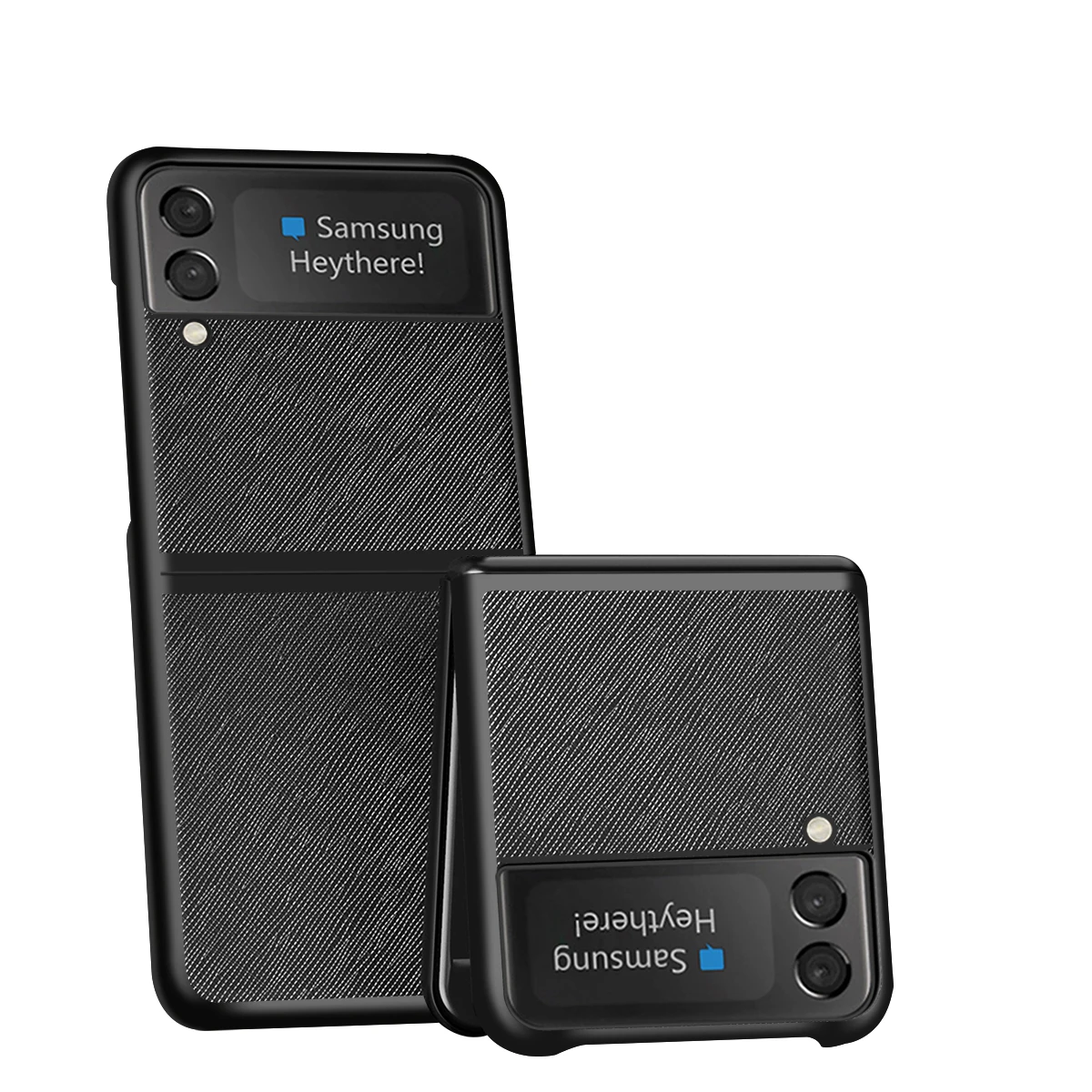 2022 Wholesale classic leather foldable mobile phone case for Samsung Galaxy Z flip 3 all-inclusive shockproof protective cover