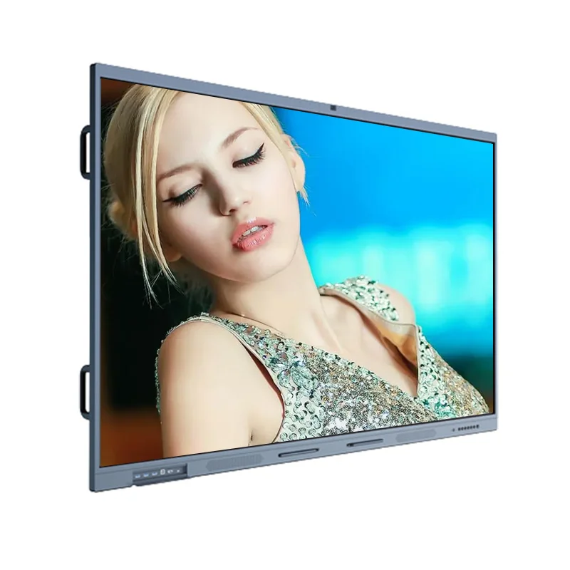 55 65 75 86 98 100 Inch School Smart Board With Built In Computer Multi Touch Digital LCD Interactive Whiteboard For Teaching