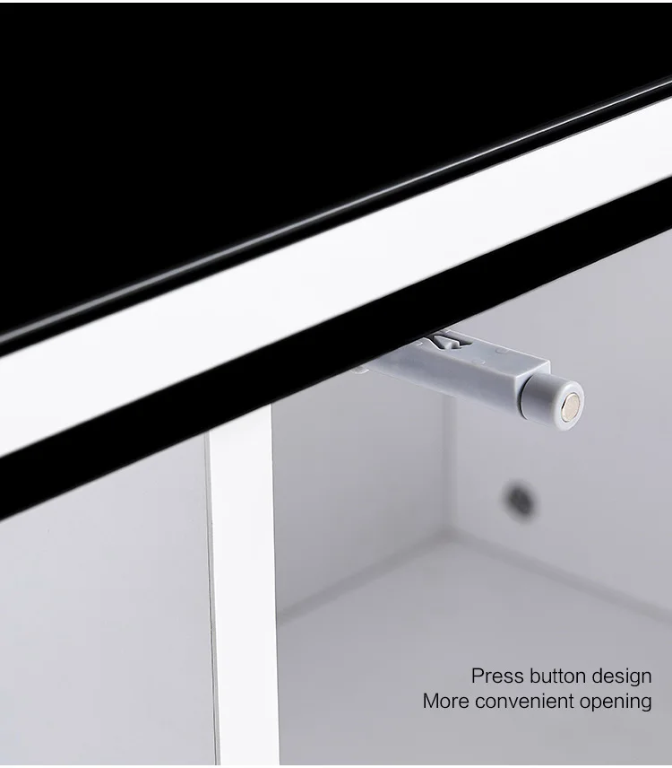 Modern Nordic Simple Design Wooden Glass Top Coffee Table Living Room Furniture TV Cabinet Set