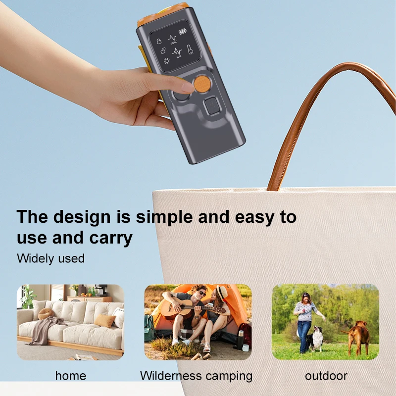 USB Rechargeable Anti-Barking Device Non-Irritating Ultrasonic Bark Deterrent Dogs Best-Selling LED Sonic Training