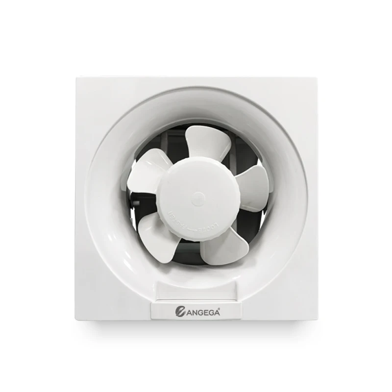 Angega AD6 8 10 12 дюймов пластиковый металлический задний квадратный настенный оконный затвор вытяжной вентилятор для ванной комнаты кухонный вентиляции