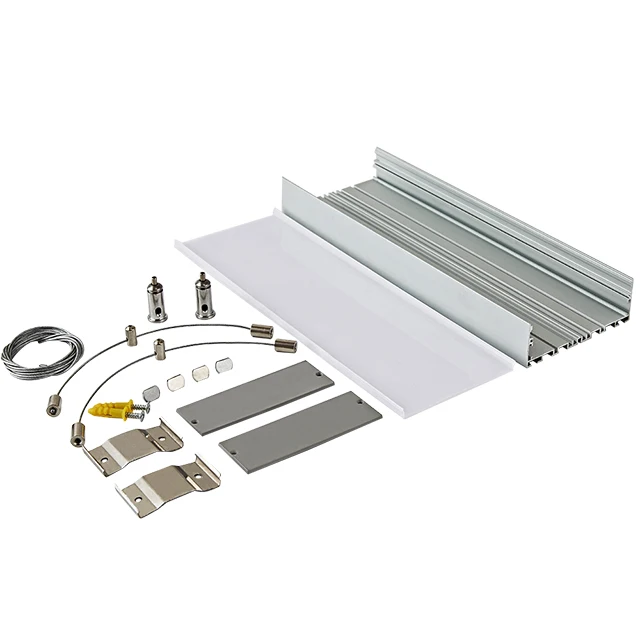 75x35mm led profile manufacture wide led aluminum profile channel for wide led strip profile linear