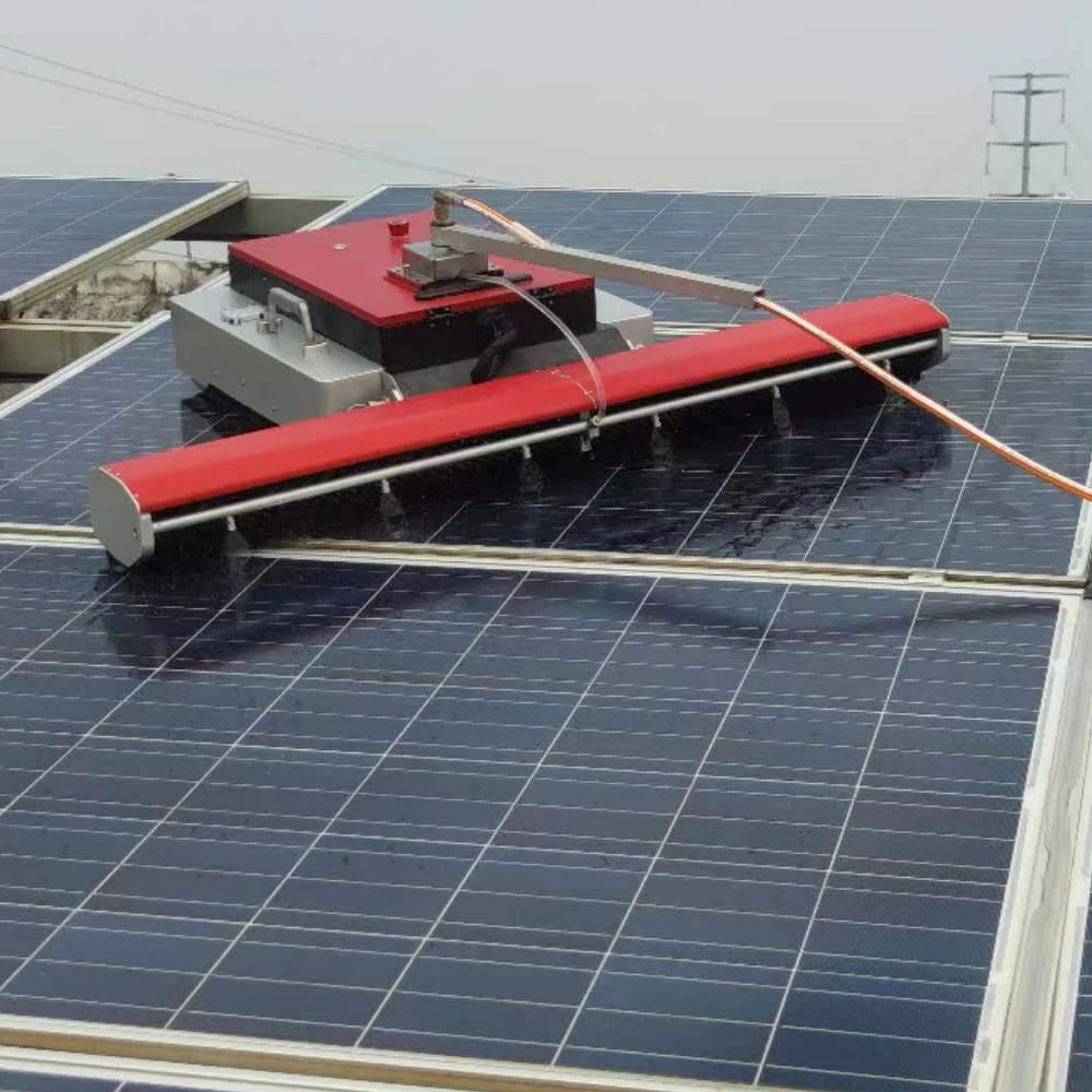 cleaning robot equipment intelligent photovoltaic panel cleaning robot Remote control tracked solar panel cleaner