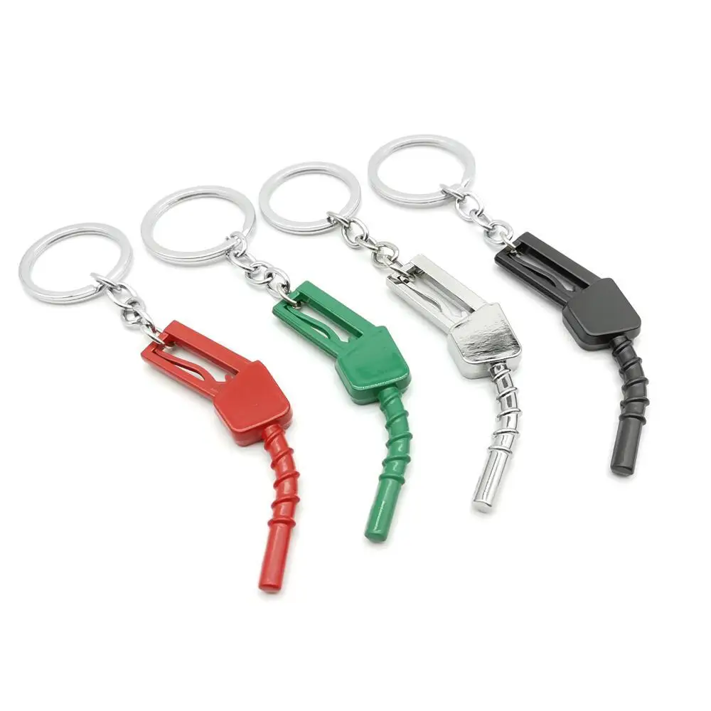 Car Modified Car parts keychain Accessories Fashion Keyfob Key Ring Metal Oil Gun Modeling Creative Personality Metal Key Chain